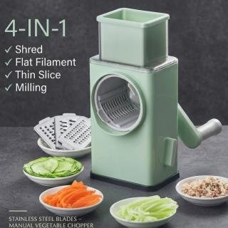 4 in 1 Multi-Function Vegetable Cutter & Slicer with Stainless Steel Blades – Manual Vegetable Chopper